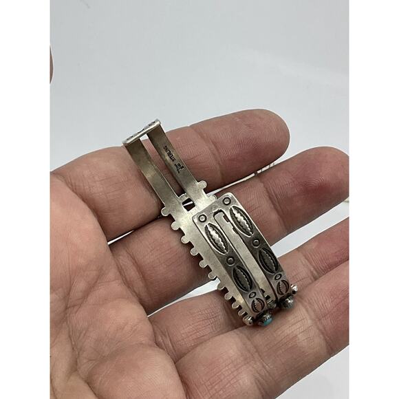 Fred Harvey Bell Trading Sterling Silver 925 Turquoise Cuff Bracelet - Picture 7 of 16